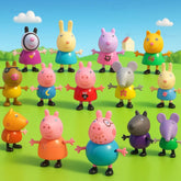 Pepp'a Pig 14Pcs Family Toy with Family and Friends Toy for Kids (Multicolor)