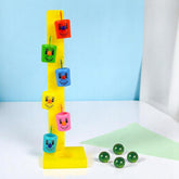 Plastic Goli Game Marble Run Track Smiley Face Slider - Random Color