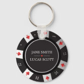 Poker Chip Refillable Lighter Key Chain - Any 1