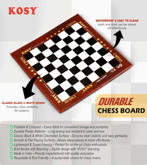 Portable Chess Paper Board Game – Lightweight Foldable Only Board