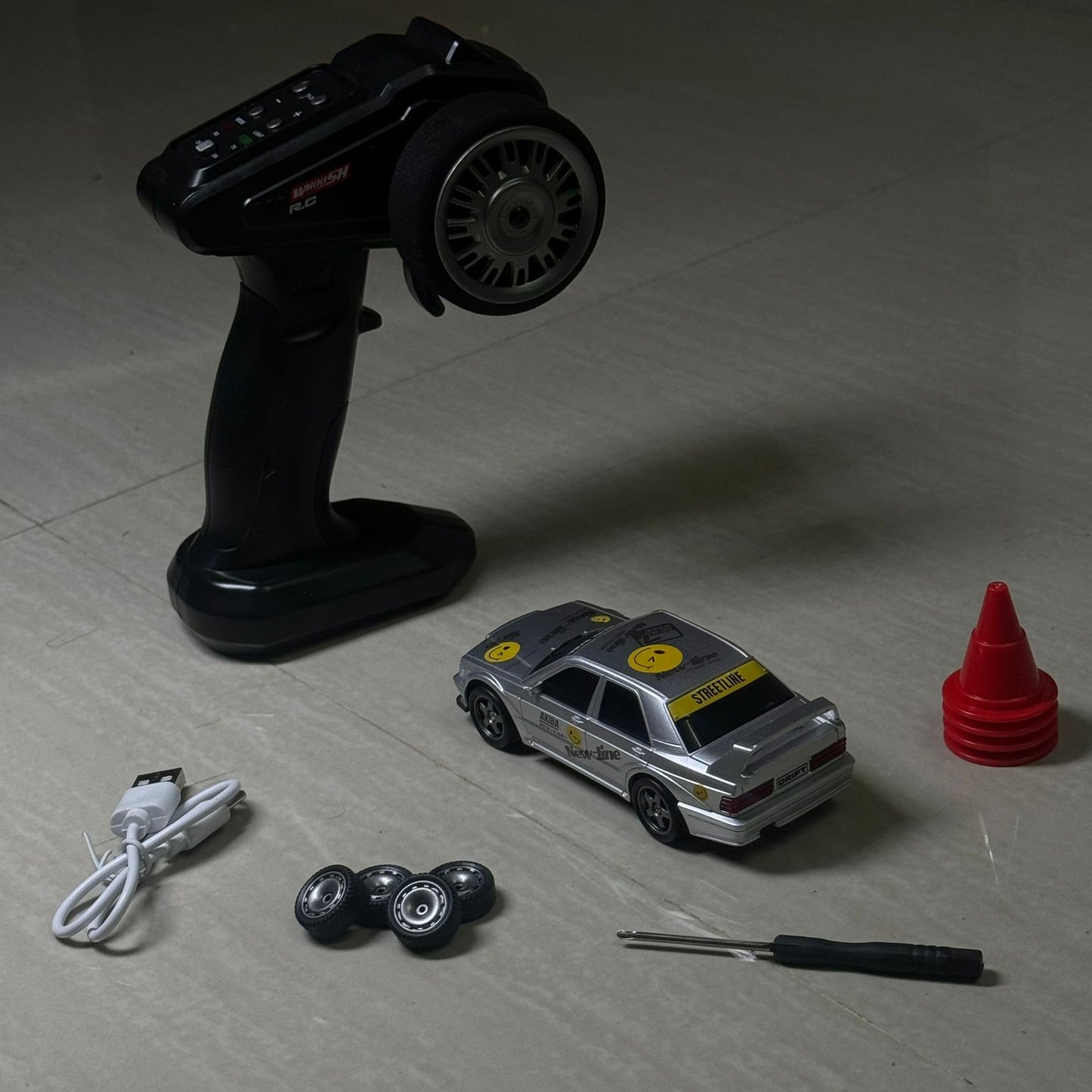 Premium RC Drift Car with Light Indicator Speed Remote Control - Any 1 Model Type C Charging
