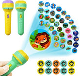 Projection Flash Light - for Kids with Animal Patterns?3 Slides with 24 projections?Note- Disk images may vary / random