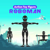ROBOMAN Action Toy Figure with 24 Activity Cards – Flexible & Interactive Play for Kids (3+ Years)