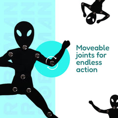 ROBOMAN Action Toy Figure with 24 Activity Cards – Flexible & Interactive Play for Kids (3+ Years)