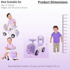 Rabbit Ride On & Toy Car for Kids with Music & Horn Steering -for Kids 1 to 3 Years cycle