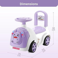 Rabbit Ride On & Toy Car for Kids with Music & Horn Steering -for Kids 1 to 3 Years cycle
