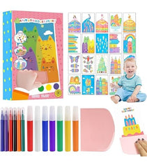 Rainbow Scratch Art Squeeze Dot Painting Kit for Kids- 1 Art Kit