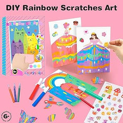 Rainbow Scratch Art Squeeze Dot Painting Kit for Kids- 1 Art Kit