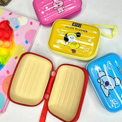 Rectangular Metal Tin Pouch for Earphone, Coins - Any 1 Random