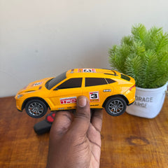 Yellow-Remote Control Sports Racing Car - RC Super Speed Car World High Performance Roadster 1:24 scale with USB Charging