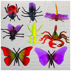 Reptile Bug Animal Insect Toys, Hand-Painted Plastic Figures, Multicolour -Any 6 Pcs