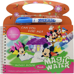 Reusable Magic Water Drawing Coloring book - 12 Scenes - pack of Any 1 Book - Big