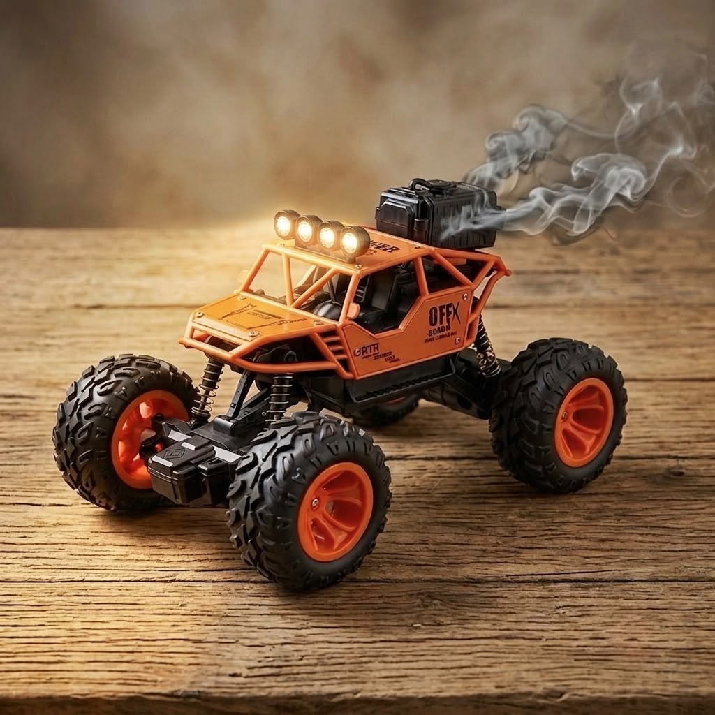 Rock Climber Rock car Remote Control car,Smoke car 1:20 Scale,Metal Body- Monster Truck Rock Crawler Climbing, Easy to Run car, Smoke car Spray car-Any 1