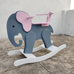 Rocking Elephant With Back Support - 20 days dispatch time