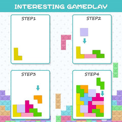 Wooden Tetris Rocking and Height Stacking Toy - Fun & Educational for Kids