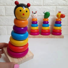 SEVEN COLOR ANIMAL TOWER RINGSET - pack of any 1