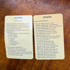 Sabas Poatri - Numerical Playing Cards - 123 Card Game