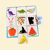 Shadow Pairing wooden puzzle - 6 double sided cards