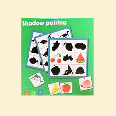 Shadow Pairing wooden puzzle - 6 double sided cards