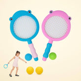 Shark Shape Tennis Racket Set for Kids 3-8 Years – Lightweight Plastic Bat & Ball Toy