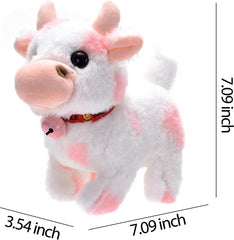 Soft Cow with music Moving Toy - walking Cow with bell - Any 1