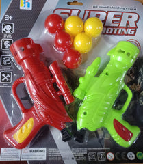Super Shooting Double Gun with Six balls - 2 Gun 6 Balls