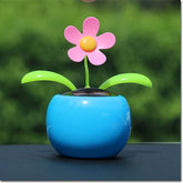 Swinging Solar Power Flip Flap Flower Car Decor - No Battery Required