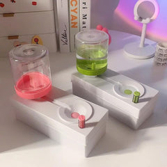 Synthetic Paint Brush Cleaner Set -Brush Rinser Auto Water Dispensing for Acrylic, Watercolor & Water-Based Paints, Paint Brush Washer, Painting Water Dispenser-Random Colour