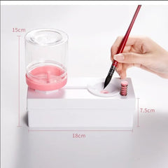Synthetic Paint Brush Cleaner Set -Brush Rinser Auto Water Dispensing for Acrylic, Watercolor & Water-Based Paints, Paint Brush Washer, Painting Water Dispenser-Random Colour