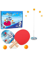 Table Tennis Trainer Rebound Rackets and Balls Base Training Practice Set - Multiplayer