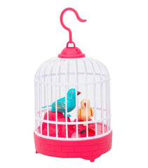 Talking Bird Cage Toy - Voice Controlled Music Cage Bird