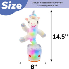 Talking Unicorn Glowing Dancing Interactive Animated Singing Mimicking Electric Light Up Toy