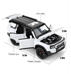 Toyota Land Cruiser Prado Diecast Metal SUV Model | Pullback with Sound & Light Scale 1:32