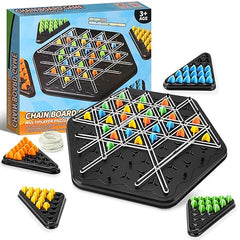 Triangle Chess Game, Triggle Elastic Band Game, Family Games - 2 To 4 Players