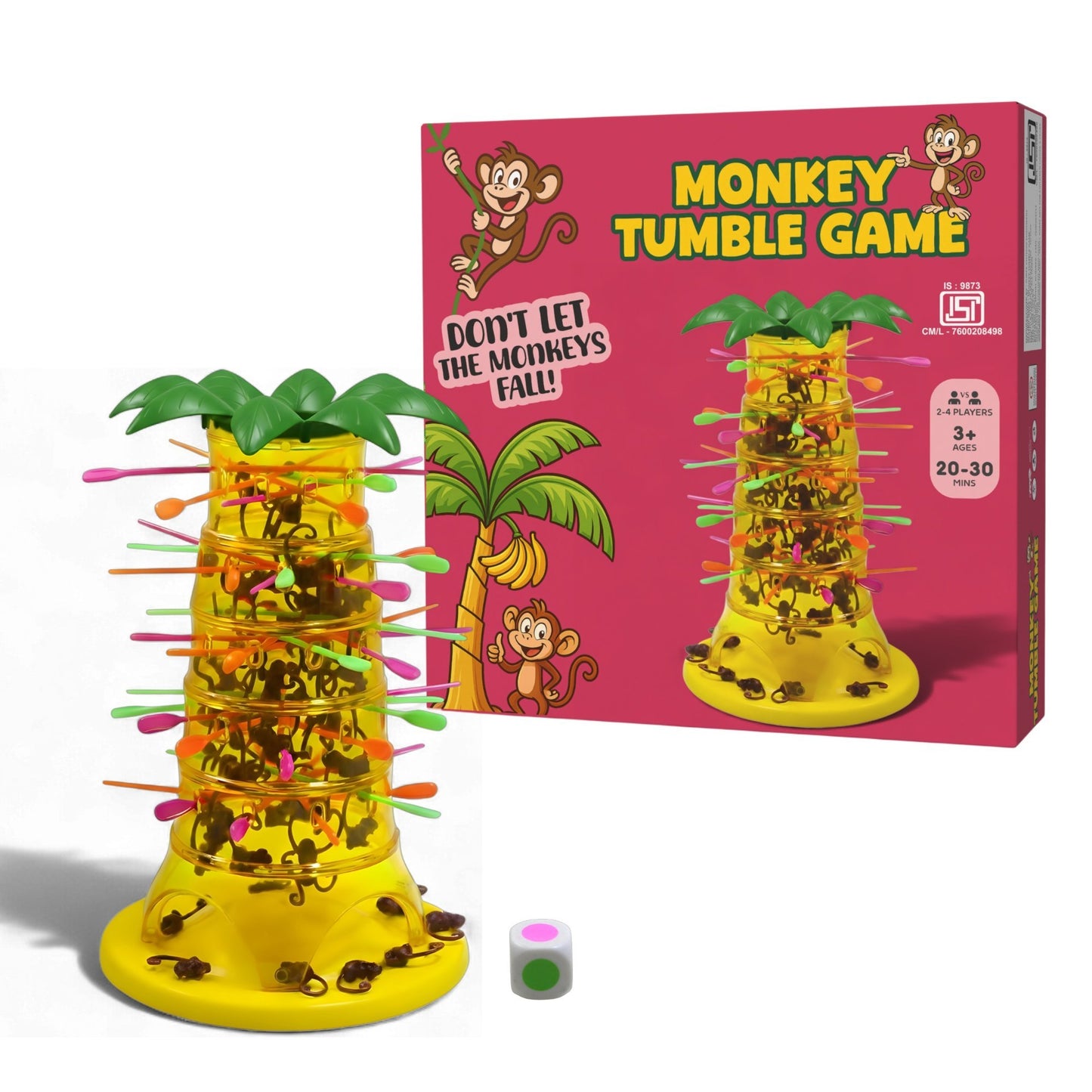 Tumbling Monkey Family Fun Game - Multiplayer
