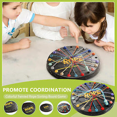 Twisted Rope Puzzle Game, Brainy Knots Rope Untangling Board Game