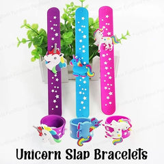 Unicorn Wrist Band Silicone Wristbands for Kids Slap Bracelet - Any 1 piece