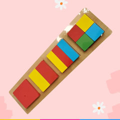 WOODEN 3D FRACTION SHAPES PUZZLE BOARD -Rectangle Pack of 1