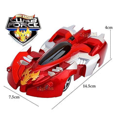 Wall Climbing Car Racing Unbreakable Metal face Zero Gravity Flashing Car with Infra Red Remote Control -Any 1