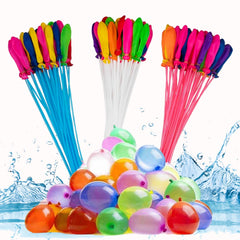 Self sealing    Water Balloons, Latex Water Balloon, Easy To Fill and Tie (37 in Each Bundle, 111 in a Pack of 3 Bundles)