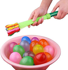 Self sealing    Water Balloons, Latex Water Balloon, Easy To Fill and Tie (37 in Each Bundle, 111 in a Pack of 3 Bundles)