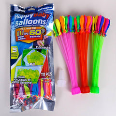 Self sealing    Water Balloons, Latex Water Balloon, Easy To Fill and Tie (37 in Each Bundle, 111 in a Pack of 3 Bundles)