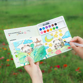 Watercolor Painting Book Set – DIY Graffiti Coloring Note-Book with Watercolor - Random Design