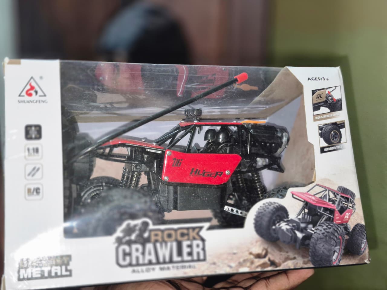 Rock Crawler Rock car Remote Control car,Smoke car 1:16 Scale,Metal car - Monster Truck Rock Crawler Climbing, Easy to Run car, Smoke car Spray car