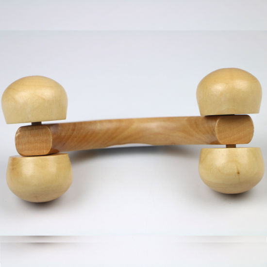 White Wooden unspiked Massager