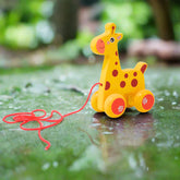 Wooden Baby Giraffe Pull along