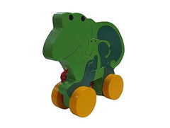 Wooden Baby Inside Pull Along - Frog