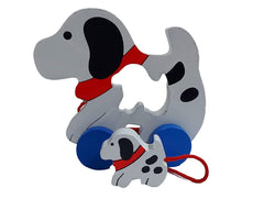 Wooden Baby Inside Pull Along - Puppy Dog