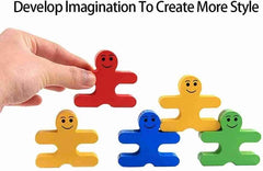 Wooden stacker Balance Villain Blocks