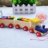 Wooden Building Blocks Train